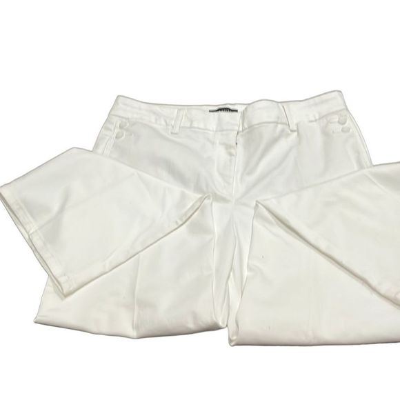 Talbots white denim pants size 16 - Picture 3 of 9